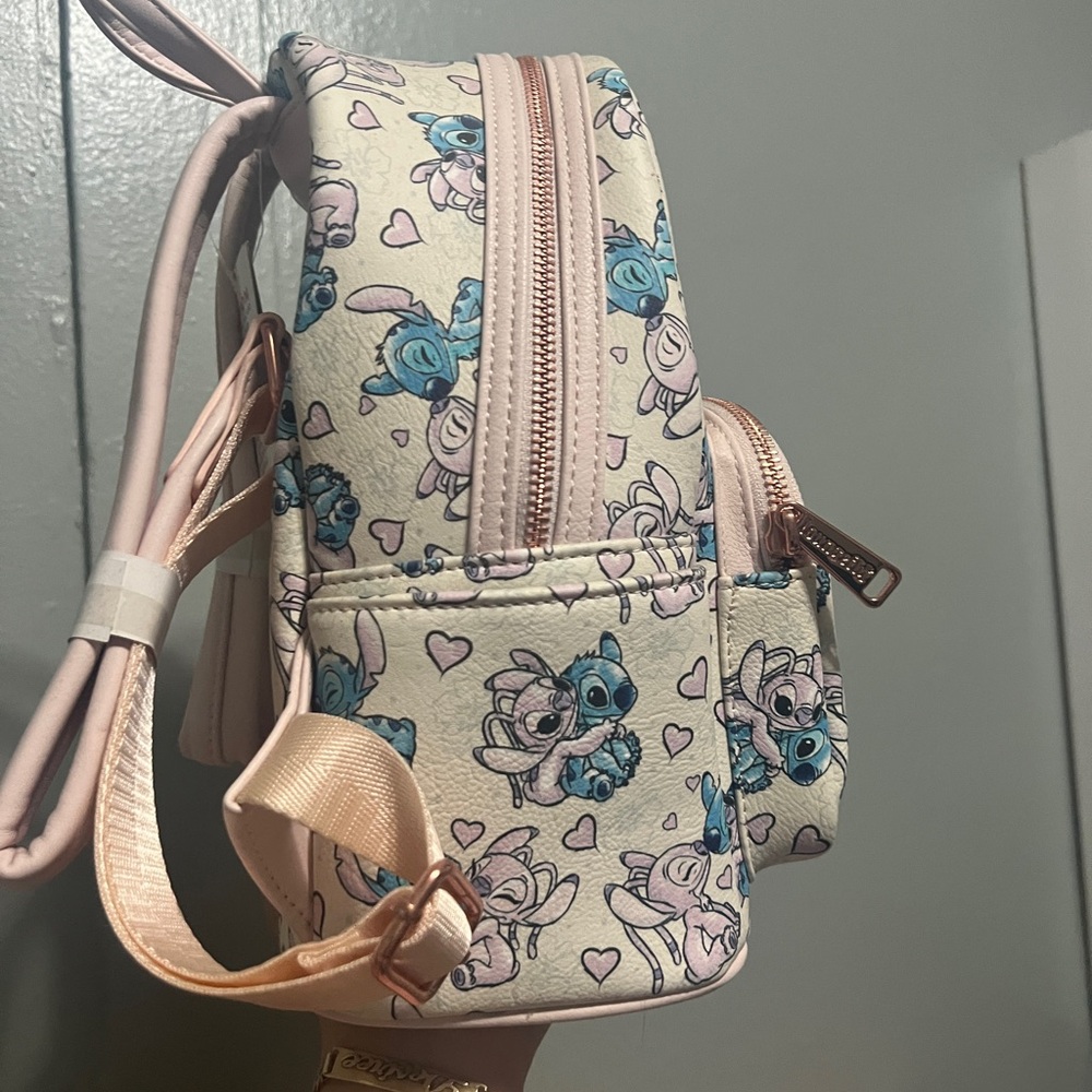 Loungefly Disney Stitch Kids Backpack - Cream and Blue - Picture 4 of 5